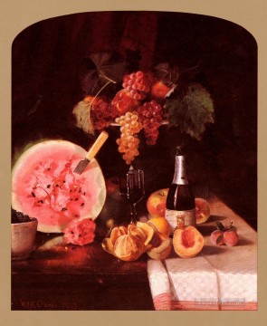  watermelon Works - Still Life With Watermelon impressionism William Merritt Chase